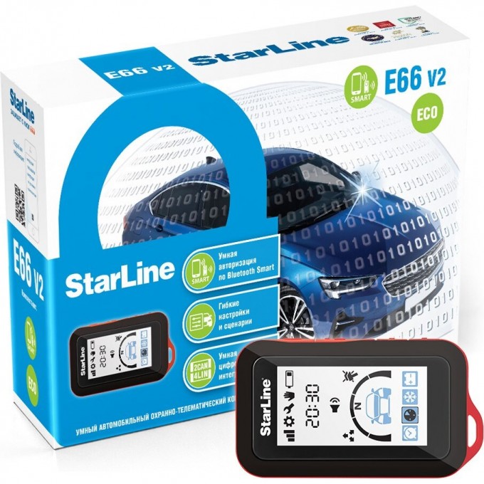 Сигнализация STARLINE E66 V2 BT ECO 2CAN+4LIN 4003275